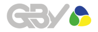 Logo GBY con icona con i tre colori blu, verde e giallo